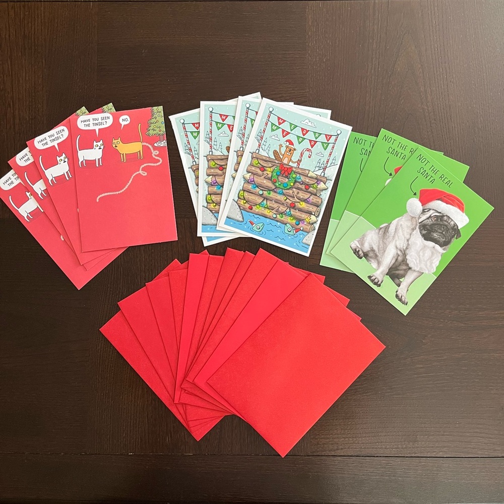 Festive Holiday Greeting Cards Set